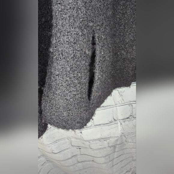 Eileen Fisher Wool Blend Black Coat Blazer - Picture 6 of 8